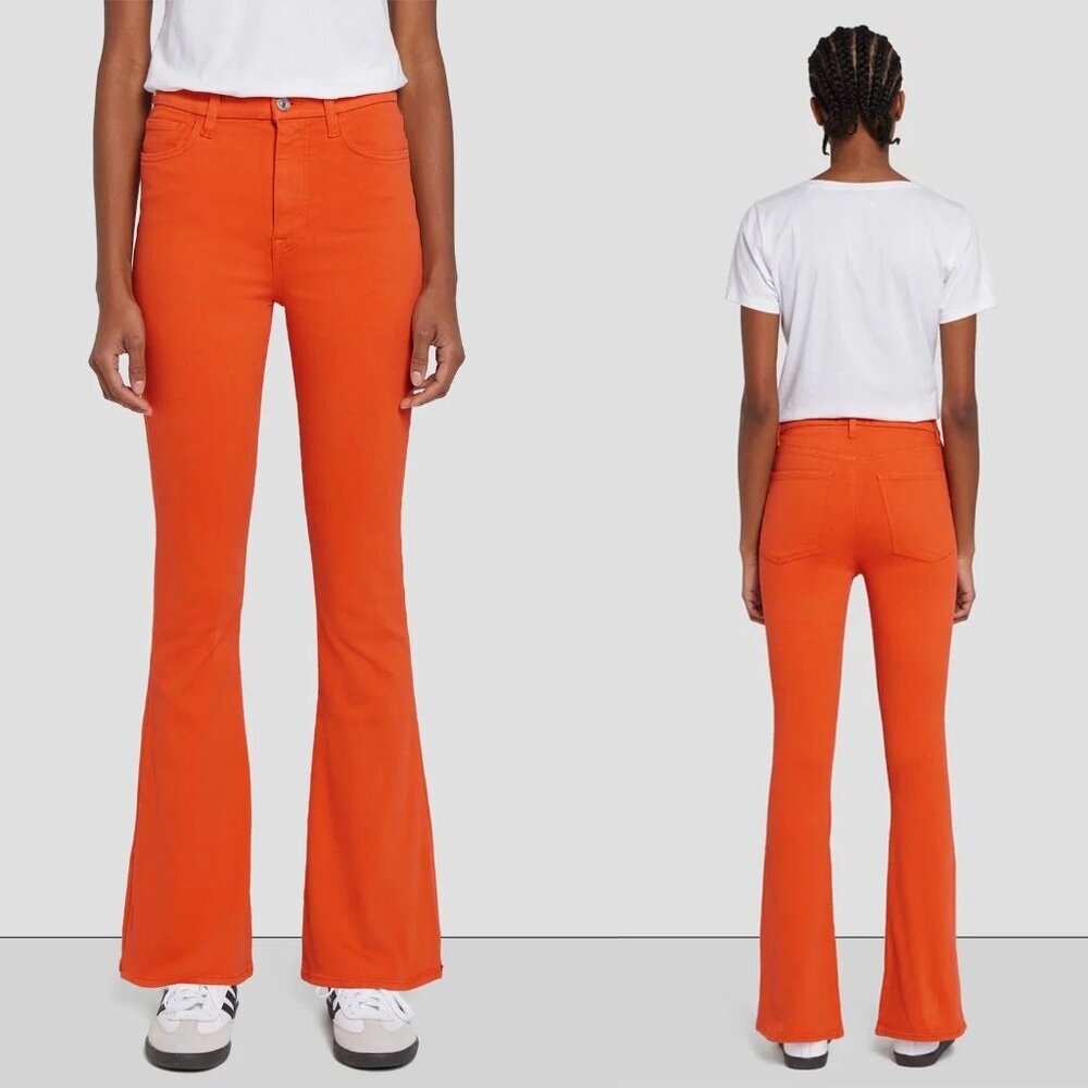 NWT New $228 7 For All Mankind Ultra High Rise Skinny Bootcut Koi Jeans Size 26